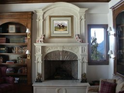 Hand Carved Mantle